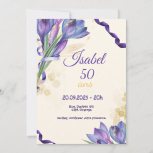 Invitation 50e anniversaire