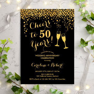 Invitation 50e anniversaire - À 50 ans d'or noir