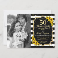 50e anniversaire avec photo - Tournesols