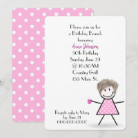 50e anniversaire Brunch Stick Girl