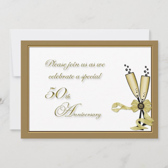 Invitation 50e anniversaire Champagne (Devant)
