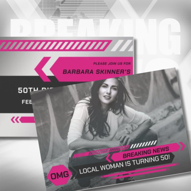 Invitation 50e anniversaire de la soirée d'information de la  (Créateur téléchargé)