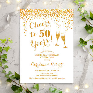 Invitation 50e anniversaire de mariage - À 50 ans