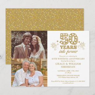 Invitation 50e anniversaire du Mariage - Forever 50e photo