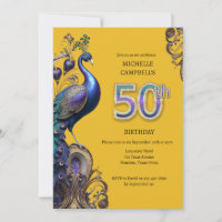 50e anniversaire, paon