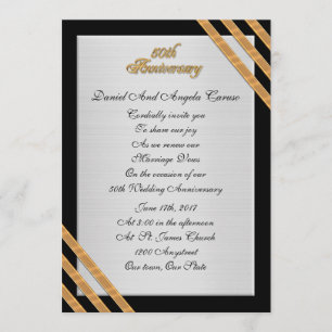 Invitation 50e anniversaire Renouvellement du message Invitat