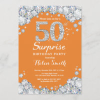 50e anniversaire surprise Orange et Silver Diamond