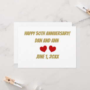 Invitation 50e Anniversary