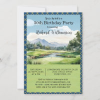 50e fête d'anniversaire Fête de Golf pour hommes