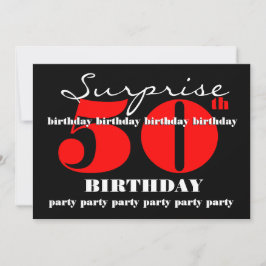 Invitation 50e SUPRISE Anniversaire Modèle d'invitation V2