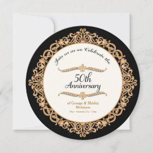 Invitation 50ème anniversaire de Mariage d'or