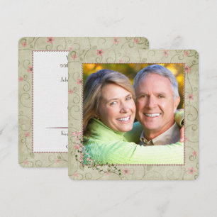 Invitation 55e anniversaire avec photo