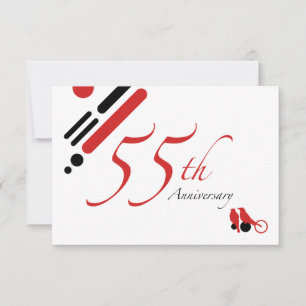 Invitation 55e anniversaire (mod birds)