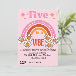 Invitation 5 est un anniversaire vibe