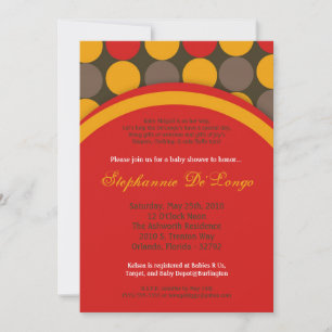 Invitation 5x7 Automne automne Pointe Pointe Baby shower Invi
