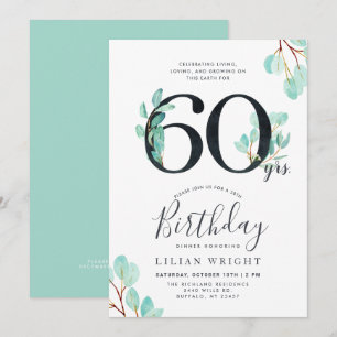 Invitation 60 ans de croissance   Anniversaire 60 ans   Eucal