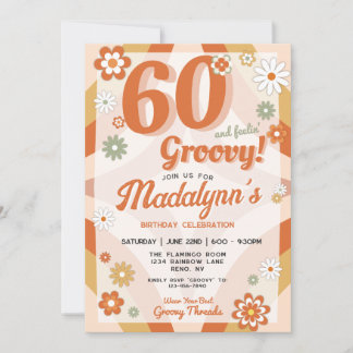 Invitation 60 ans et en pleine forme Anniversaire Rétro