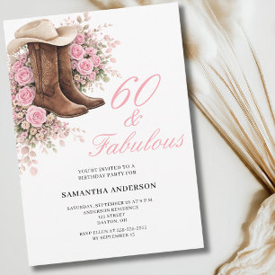 Invitation 60 ans et Fabuleux Fleurs occidentales 60e anniver