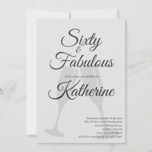 Invitation 60 et Fabuleux Fête d'anniversaire 60 ans