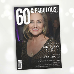 Invitation 60 et Fabulous Magazine Couverture 60e anniversair