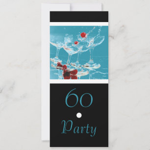 Invitation 60 PERSONNALISER majeure de fête d'anniversaire