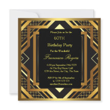 60e anniversaire Art Déco Gold Black