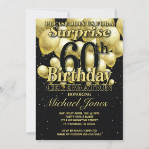 Invitation 60e anniversaire Ballons d'or