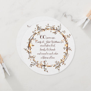 Invitation 60e anniversaire de la fête de l'automne soufflant