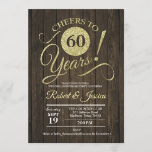 Invitation 60e anniversaire de la Russie - Bois d'or
