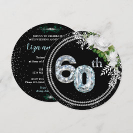 Invitation 60e anniversaire du Mariage Diamond