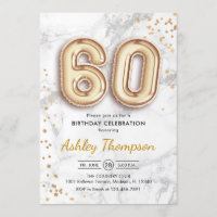 60e anniversaire - Effet de marbre des Ballons d'o