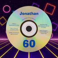 60e Anniversaire Faux CD Retro 90s musique