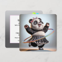 60e anniversaire Ours de Panda avec Hula Hoop