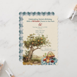 Invitation 60e anniversaire Pique-nique dans le parc