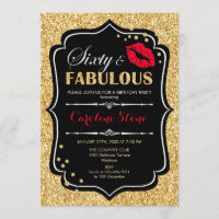 60e anniversaire - Soixante fabuleux or noir rouge
