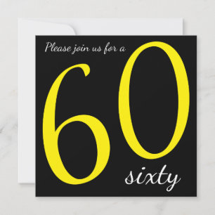 Invitation 60e anniversaire Texte DO-IT-YOURSELF