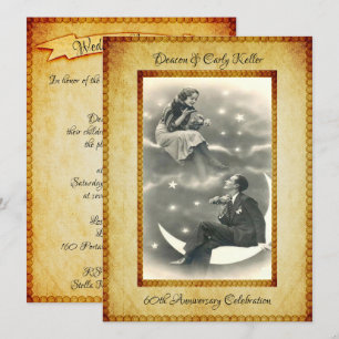 Invitation 60e anniversaire Vintage