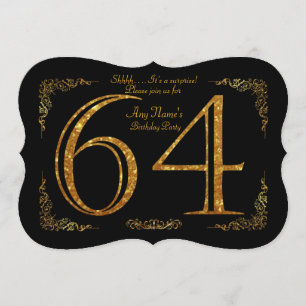 Invitation 64ème anniversaire 64ème anniversaire, grand Gatsb