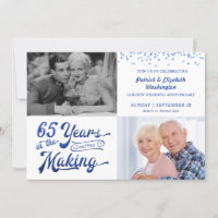 65 Ans de Fabrication Photo Saphir Anniversaire