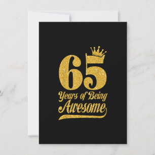 Invitation 65 Ans D'Être Impressionnant 65e Anniversaire Cade
