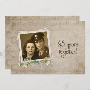 Invitation 65e anniversaire du Mariage Renouveau de la vision