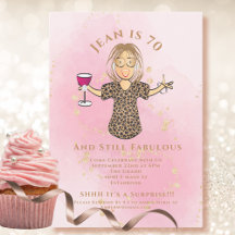 70 et Fabulous Blush Gold Funny 70e anniversaire