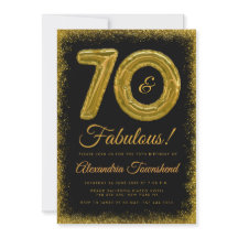 70 & Fabuleux Ballons d'anniversaire 70 ans