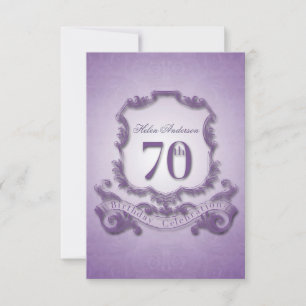 Invitation 70e anniversaire Cadre Vintage -2-