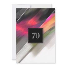70e anniversaire Célébration peinture Abstraite
