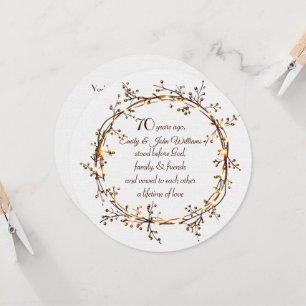 Invitation 70e anniversaire de la fête de l'automne soufflant