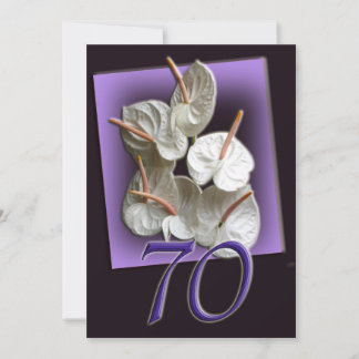 Invitation 70e anniversaire de la Fête Invite — Antheriums