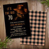 70e anniversaire Rustic Cowboy Country Casquette B