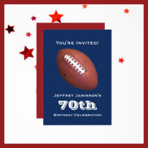 70e fête d'anniversaire, Football Sports Red Blue