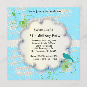 Invitation 75e anniversaire  Texte DO-IT-YOURSELF